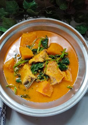 Foto resep Santan labu kuning ikan asin