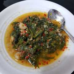 รูปของ Sayur genjer tumis udang