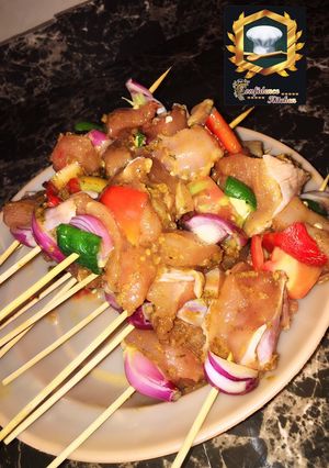 A picture of Chicken kebab.