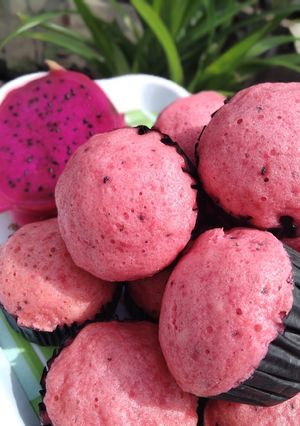 Foto resep Bolu kukus buah naga