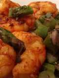 Langostinos o gambas al ajillo