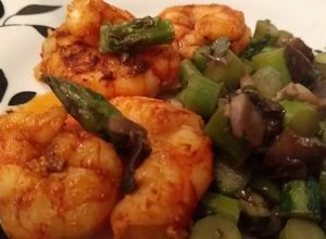 Una foto de Langostinos o gambas al ajillo