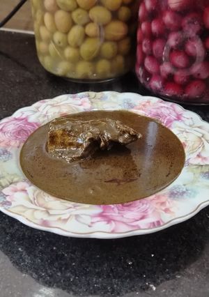 صورة لوصفة ملوخية بالدجاج بنتها بنة😋