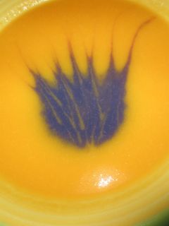 Una foto de Crema de calabaza y col lombarda enriquecida con Agua de Mar