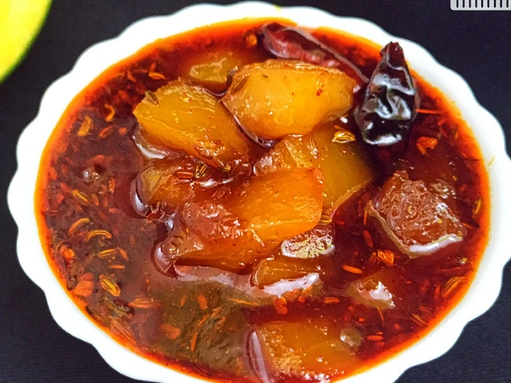 Recipe Sweet and sour raw mango curry which Delicious
