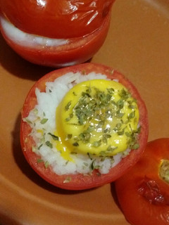 Una foto de Tomates rellenos al horno
