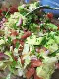 Lettuce and ovacado salad