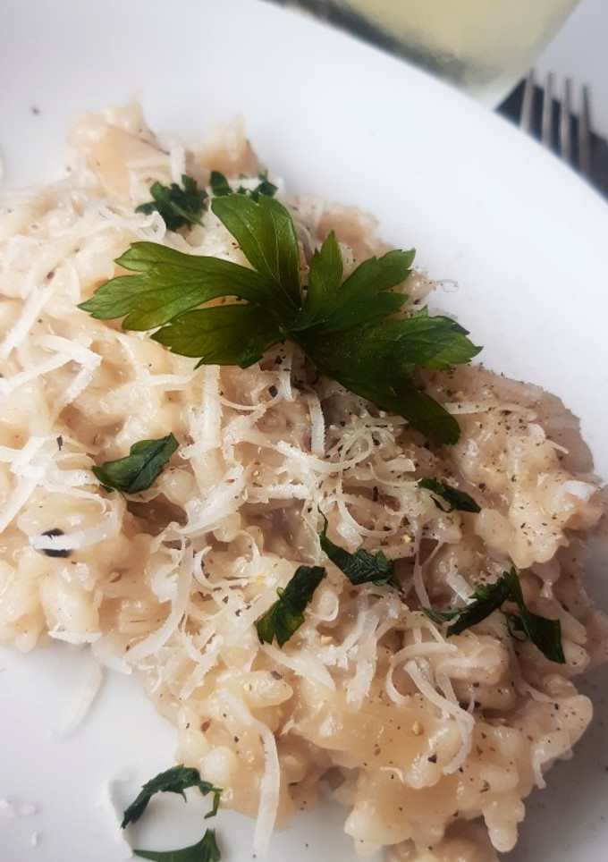 Una foto de Risotto de boletus