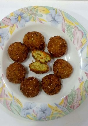 صورة لوصفة فلافل بالخضار