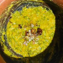 Palak (spinach) kadayal A picture of Palak (spinach) kadayal.