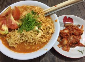 Foto resep Mie rebus kimchi (Kimchi Noodle)