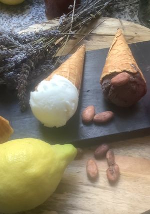 Une photo de 🍨Glace 🍓🍋🍫facile💃