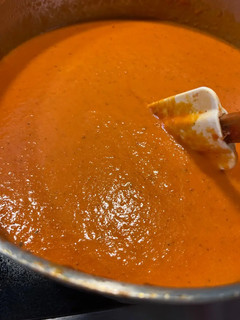 A picture of Mario’s Tomato Soup.