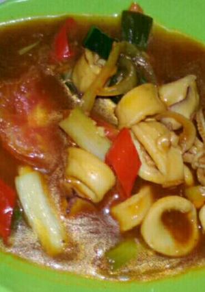 Foto resep Cumi saos padang