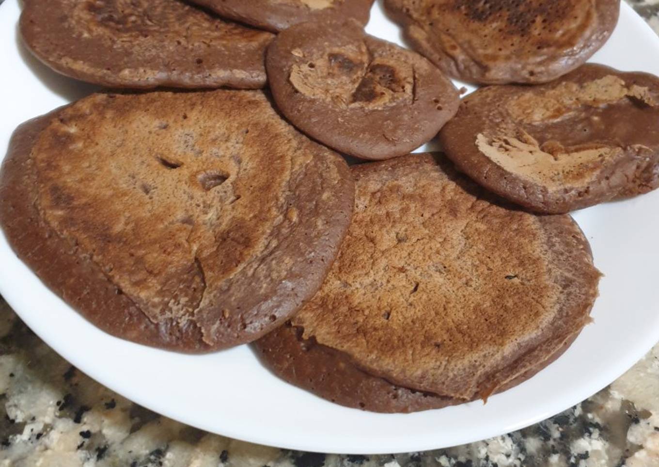 Mini tortitas de manzana y avena - chocolate