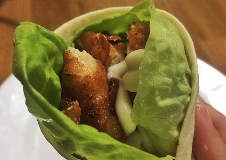 Cara Buat Tortilla Bawang Putih bersama Ayam / Chicken Garlic Wrap yang Lezat