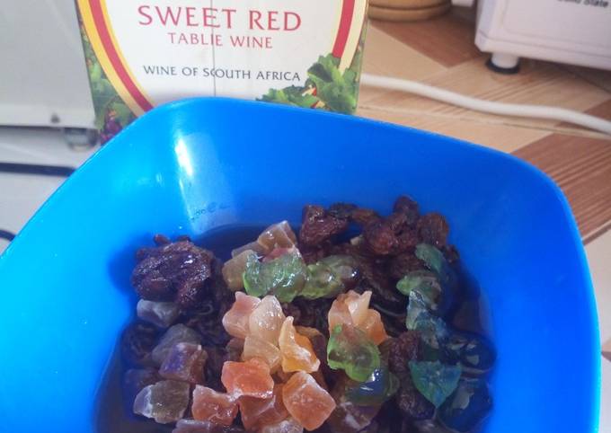 Soaking Fruits For A Fruit Cake