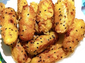 Hình của món Khoai lang kén.