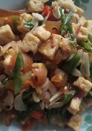 Foto resep Tumis tahu kikil cabe ijo