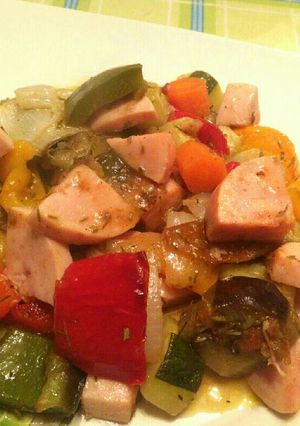 Foto principal de Verduras asadas con pavo