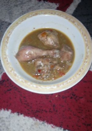 A picture of Chicken pepper soup.