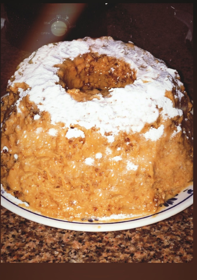 Una foto de Budín de Dulce de Leche