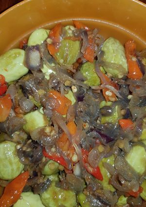 Foto resep Pete iris brambang / bawang merah