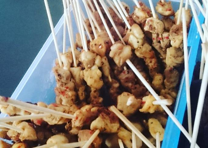 Standar Resep memasak Sate Padang Daging Ayam hidangan Lebaran dijamin istimewa