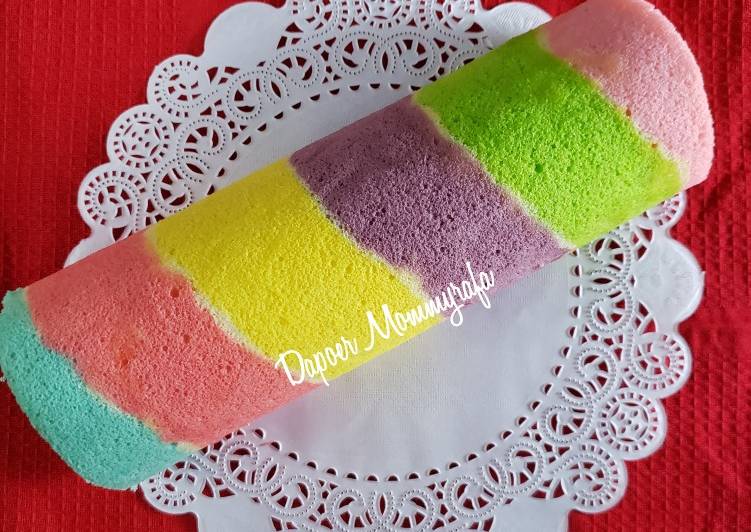 Bolu Gulung Rainbow