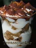 Tiramisú a la naranja en copas