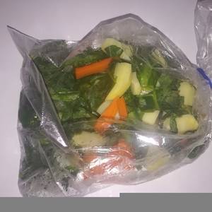 Verduras asadas en microondas en 7minutos
