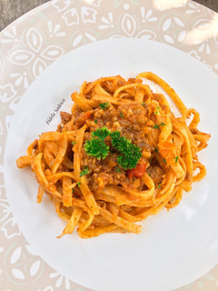 Foto resep Simple Fettuccine Bolognese
