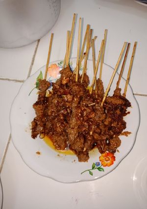 Foto resep Sate goreng (daging sapi)