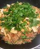 Bún gạo xào rau củ