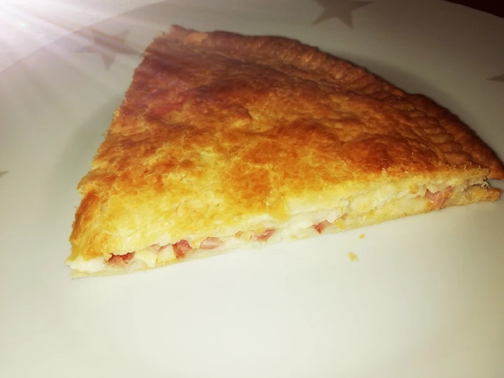 Pasos sencillos para Hacer Empanada de bacon, bechamel y queso  que Delicioso
