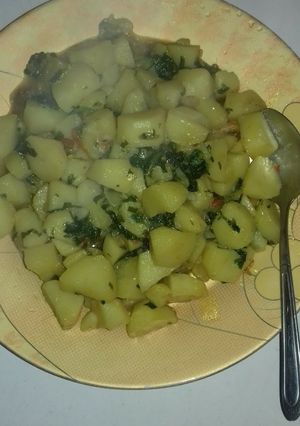 A picture of Irish potato porridge.