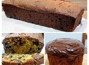 Una foto de Budín de naranja con chispitas de chocolate, fácil y mágico