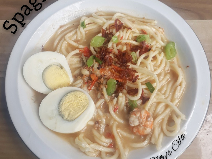  Spaghetti Kuah Mie Celor Praktis
