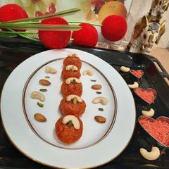 A picture of Carrot Ladoo.