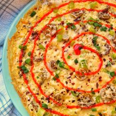 A picture of Hot 'n' Spicy Pizza Omelette.