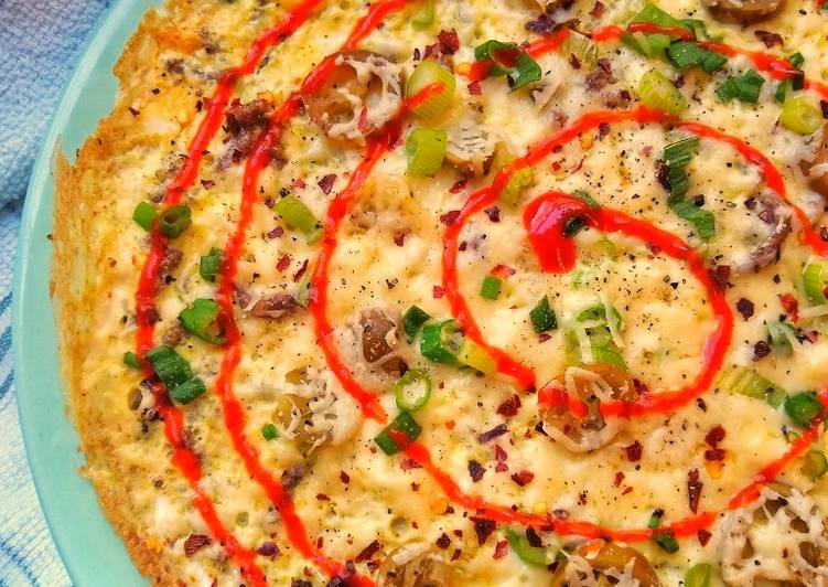 Recipe of Super Quick Homemade Hot &#39;n&#39; Spicy Pizza Omelette