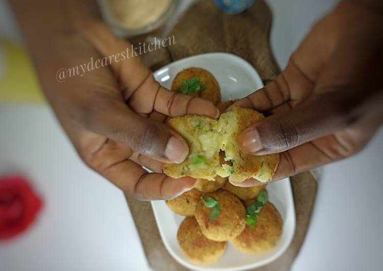 Simple Way to Make Super Quick Homemade Cheesy potato balls