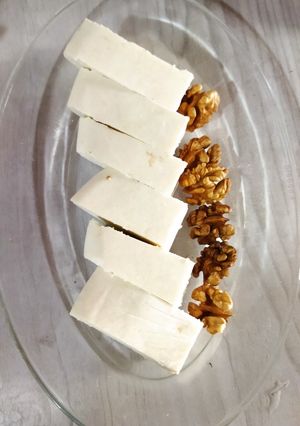 عکسی از دستور پنیر خونگی🧀