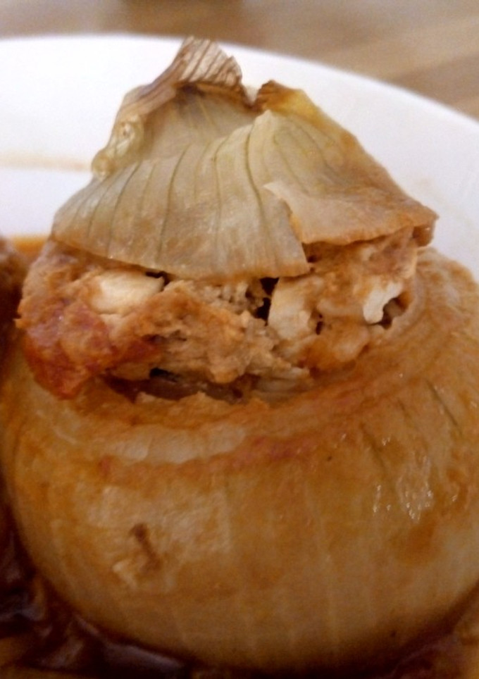 Una foto de Cebollas rellenas
