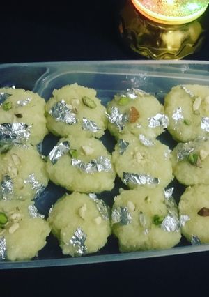 A picture of Petha peda.