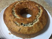 Una foto de torta con clara a nieve hecha