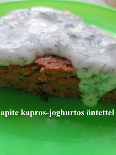 Répapite kapros-joghurtos öntettel recept fotója