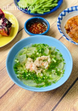 Hình của món Canh Bầu Nấu Tôm.