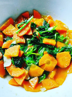 Foto resep Cah bayam wortel