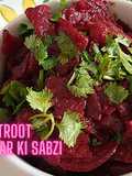 Chukandar Ki Sabzi (Beetroot)